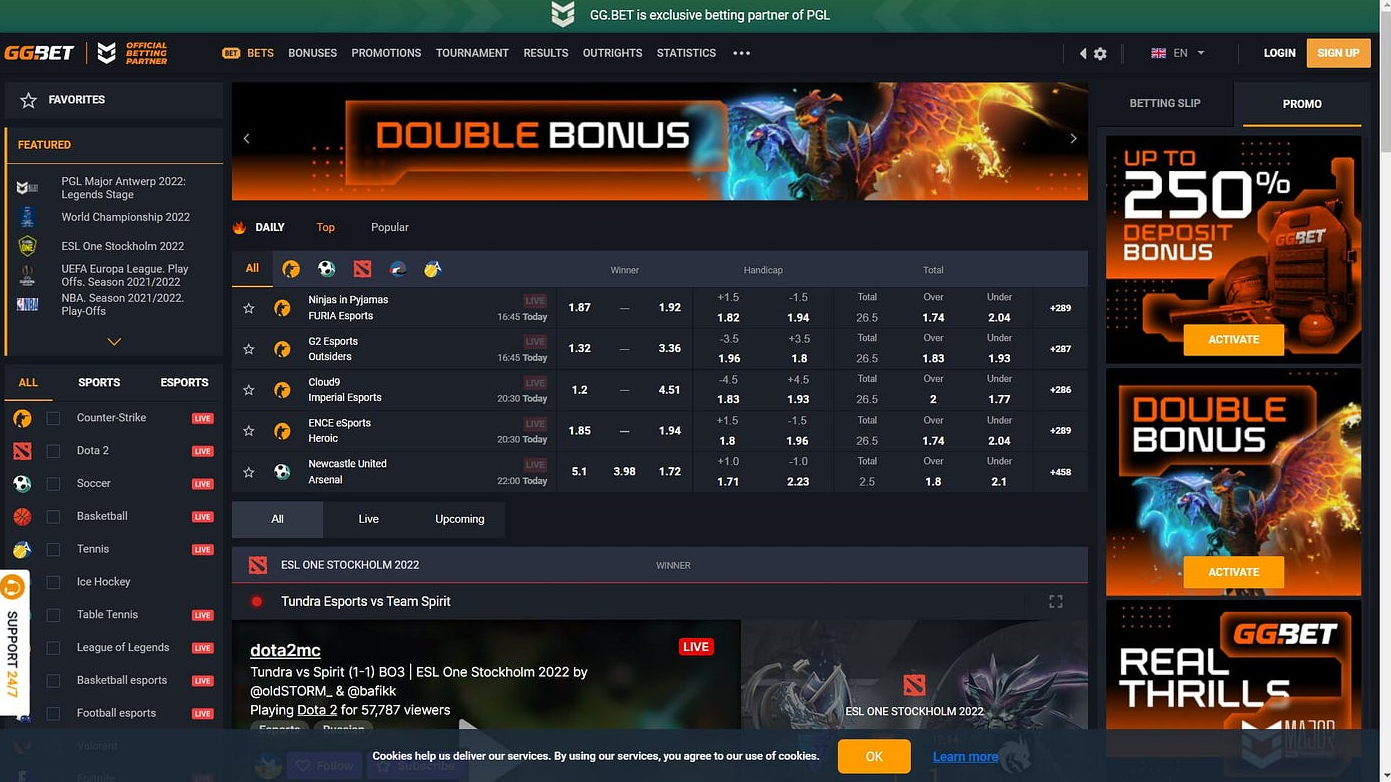 bet website, click “Reg